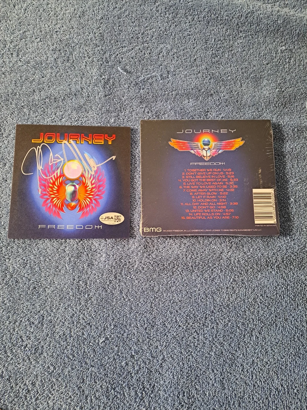 NEAL SCHON and JONATHAN CAIN SIGNED JOURNEY FREEDOM CD JSA COA, image 2