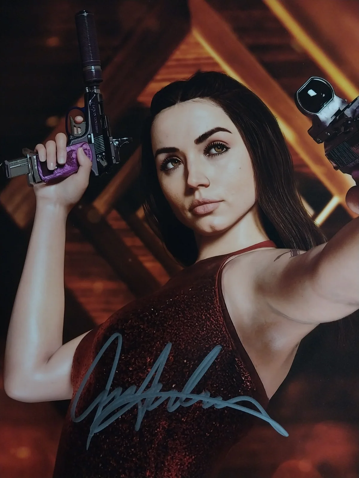 Ana de Armas — New Ana de Armas Autographed 8x10 Photo Original Ballerini Athentic LOA