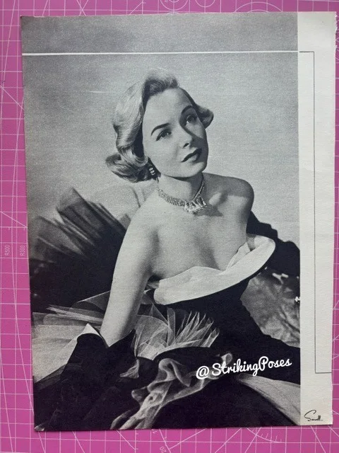 Vintage 1950s DIANA LYNN /JANET LEIGH clipping film stars pin up 8x9'' 5/6, изображение 2