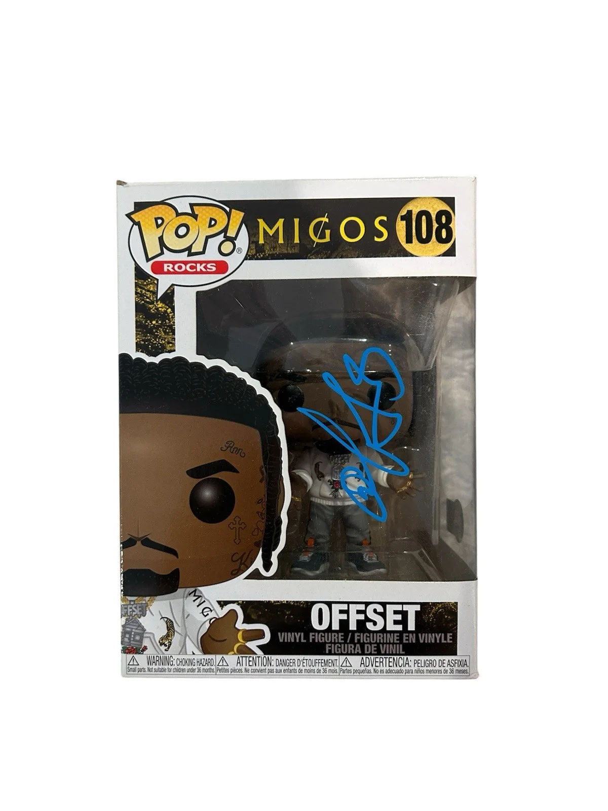 Offset Migos Signed Autographed Funko Pop Beckett COA Authentic, image 2