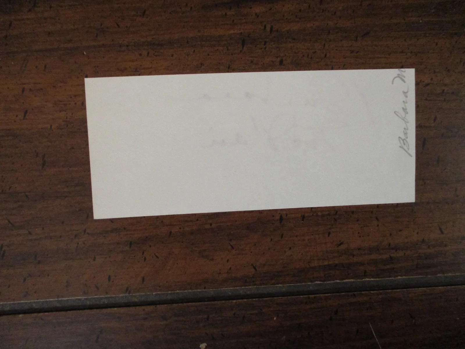 BARBARA McNAIR(Died-2007)("They Call Me Mister Tibbs") Signed Trimmed Index Card, image 2