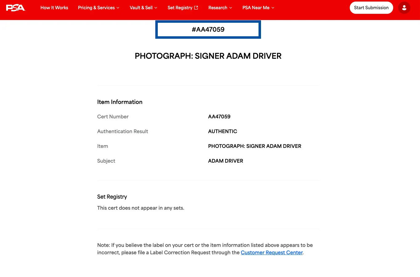 adam driver — Framed Photo Kylo Ren Signed / Autographed by Adam Driver Authenticated by PSA, image 3