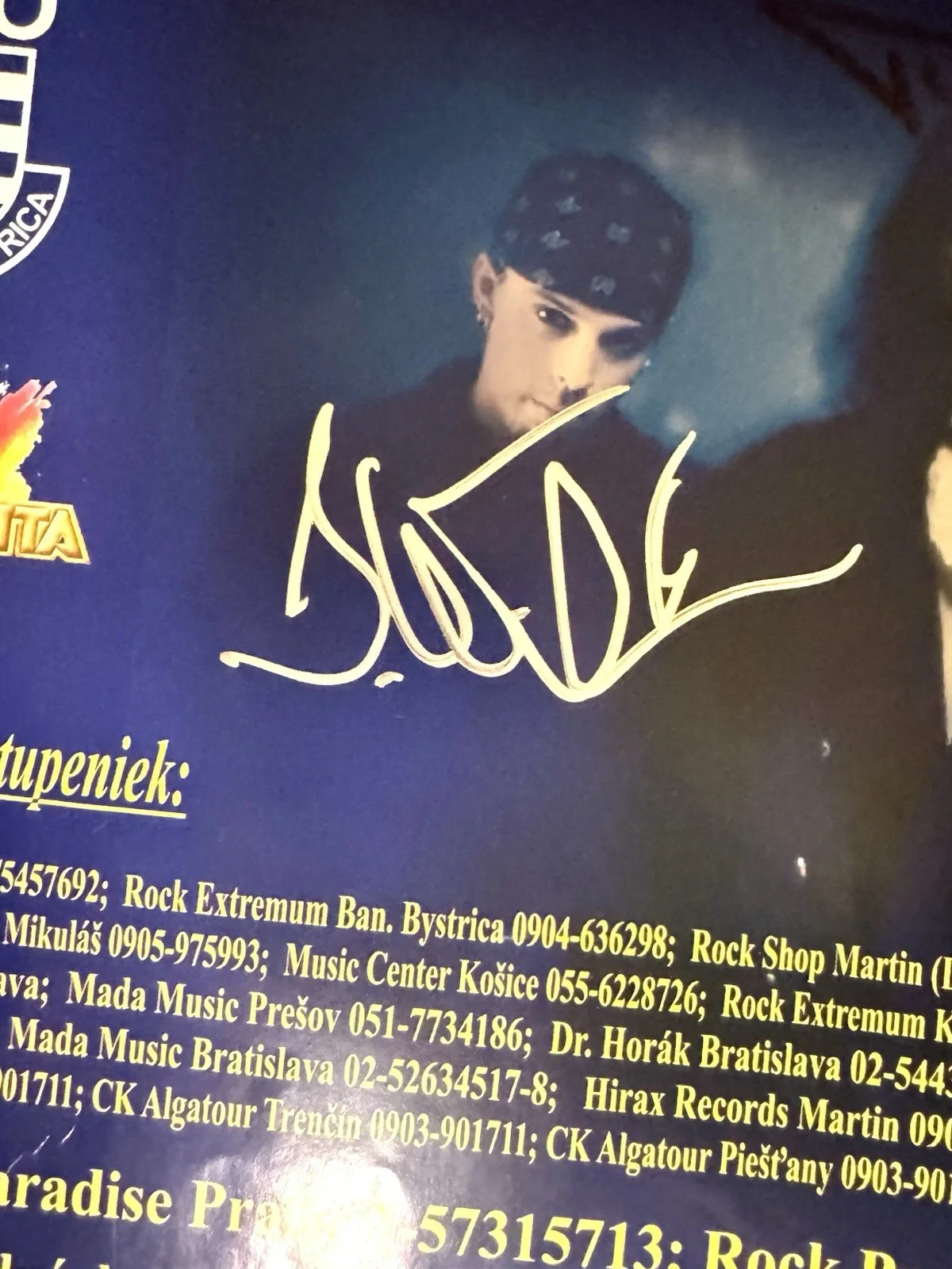 SIGNED Nightwish 2003 Poster Tarja Turunen Marko Hietala Jukka RARE, image 3