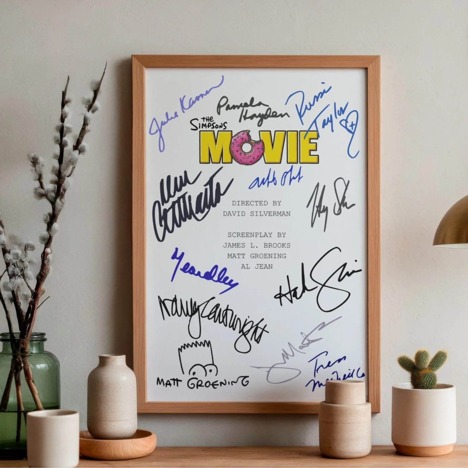 The Simpsons Movie Inspired Script Pre-Printed Autograph Script Style Film Gift, изображение 2