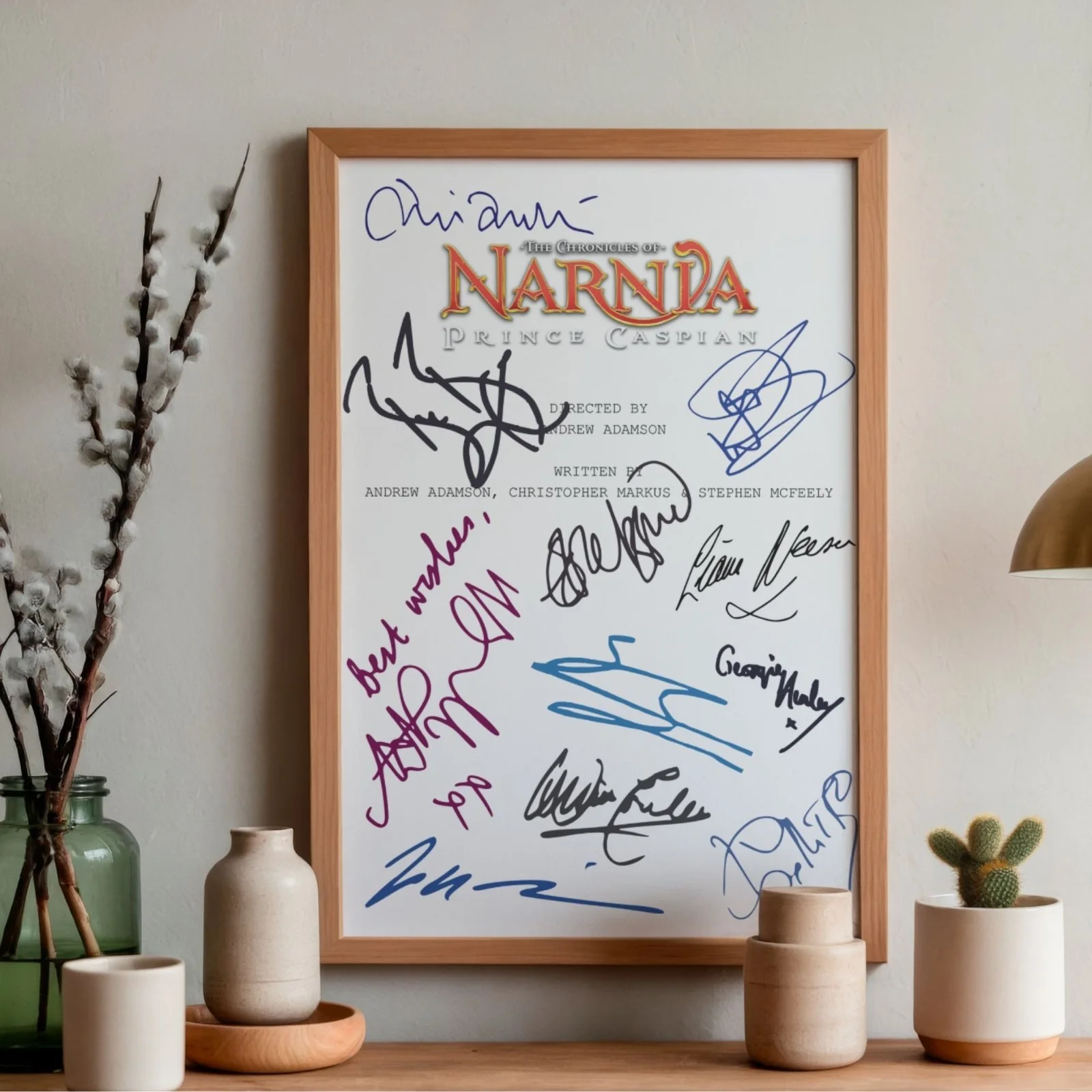 Narnia Price Caspian Inspired Poster A4 Pre-Printed Autograph Print Fantasy Gift, изображение 2