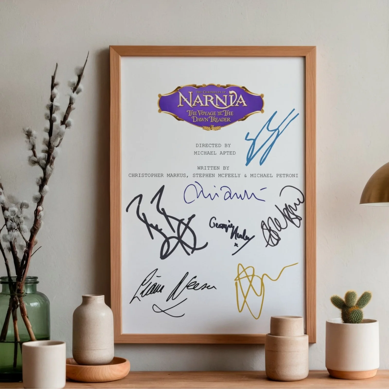 Narnia The Voyage Of The Dawn Treader Inspired Poster A4 Pre-Printed Signature, изображение 2