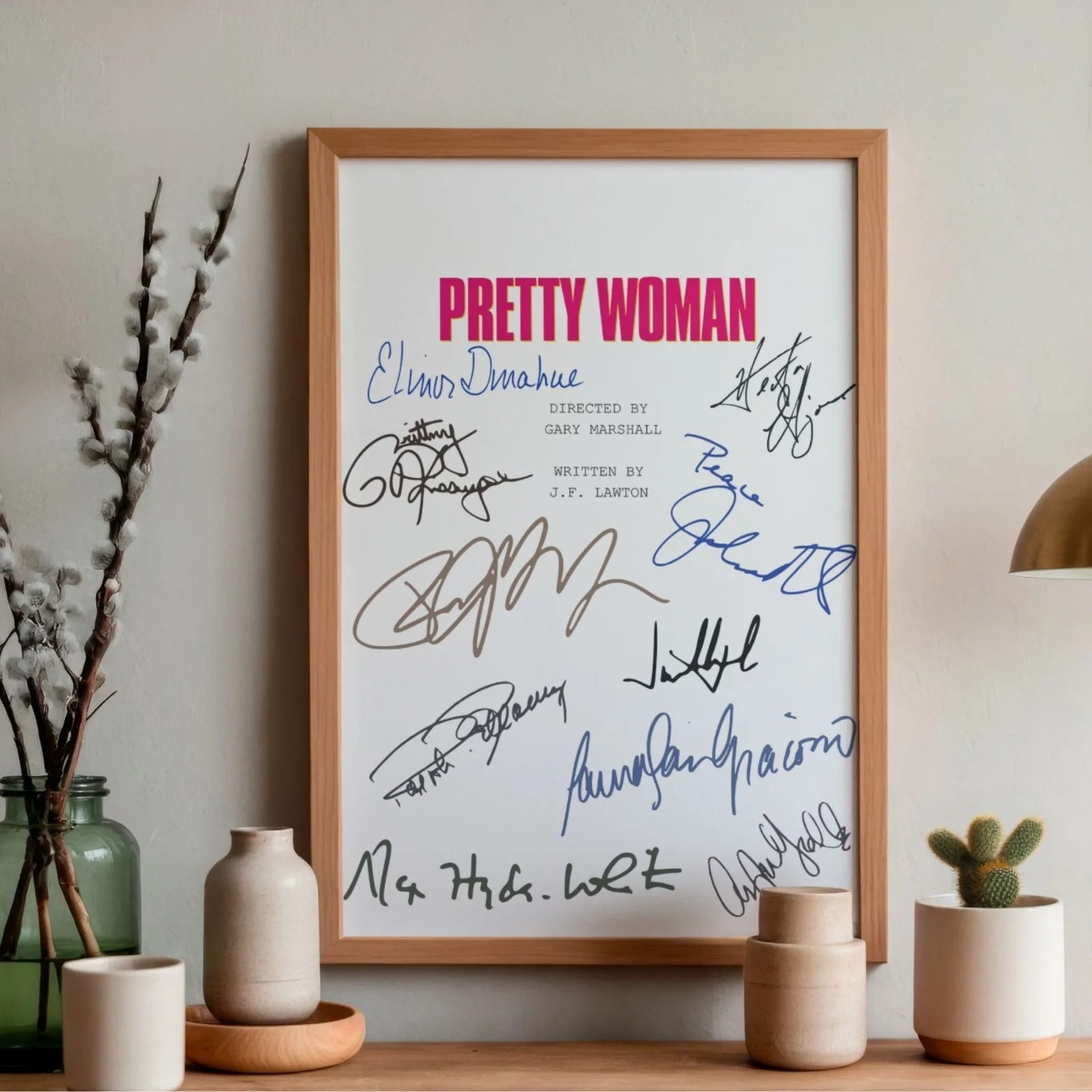 Pretty Woman Inspired Poster A4 Pre-Printed Autograph Script Style Movie Gift, изображение 2