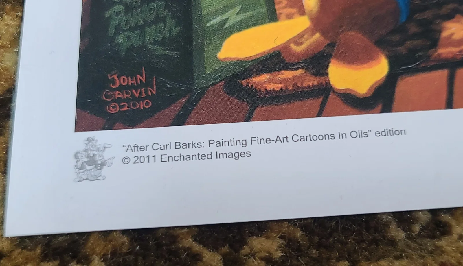 John Garvin — John Garvin "Hunger" 8"x10" Print After Carl Barks Donald Duck Ducktales Signed, изображение 4