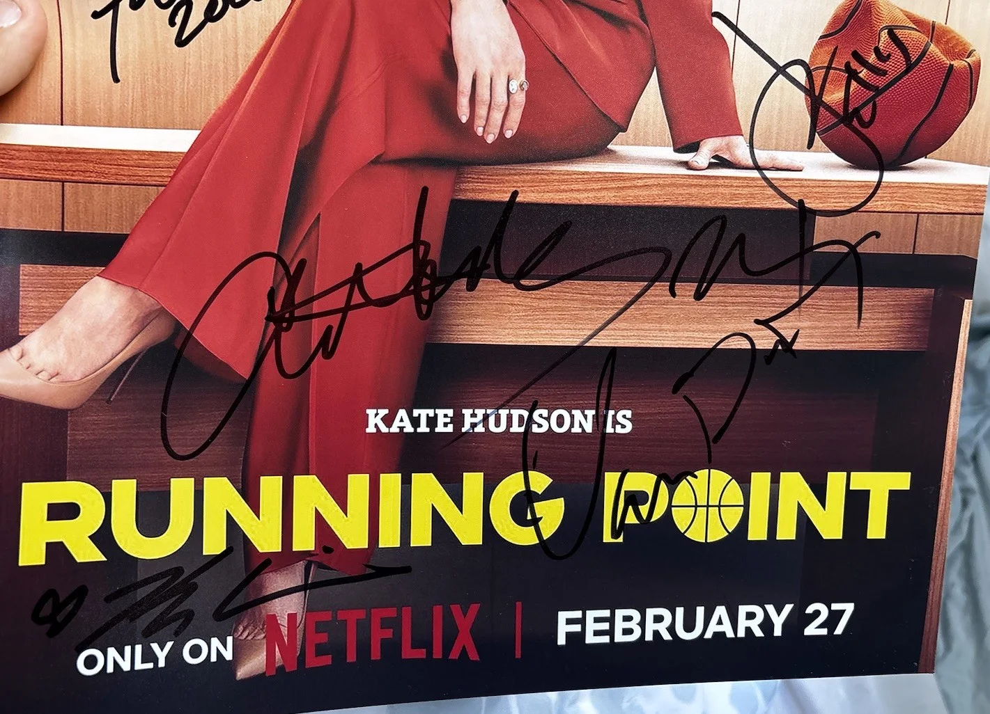 Running Point Signed Cast 12x18 Photo x9 Chet Hanks, Jay Ellis, Mindy Kaling +6, image 2