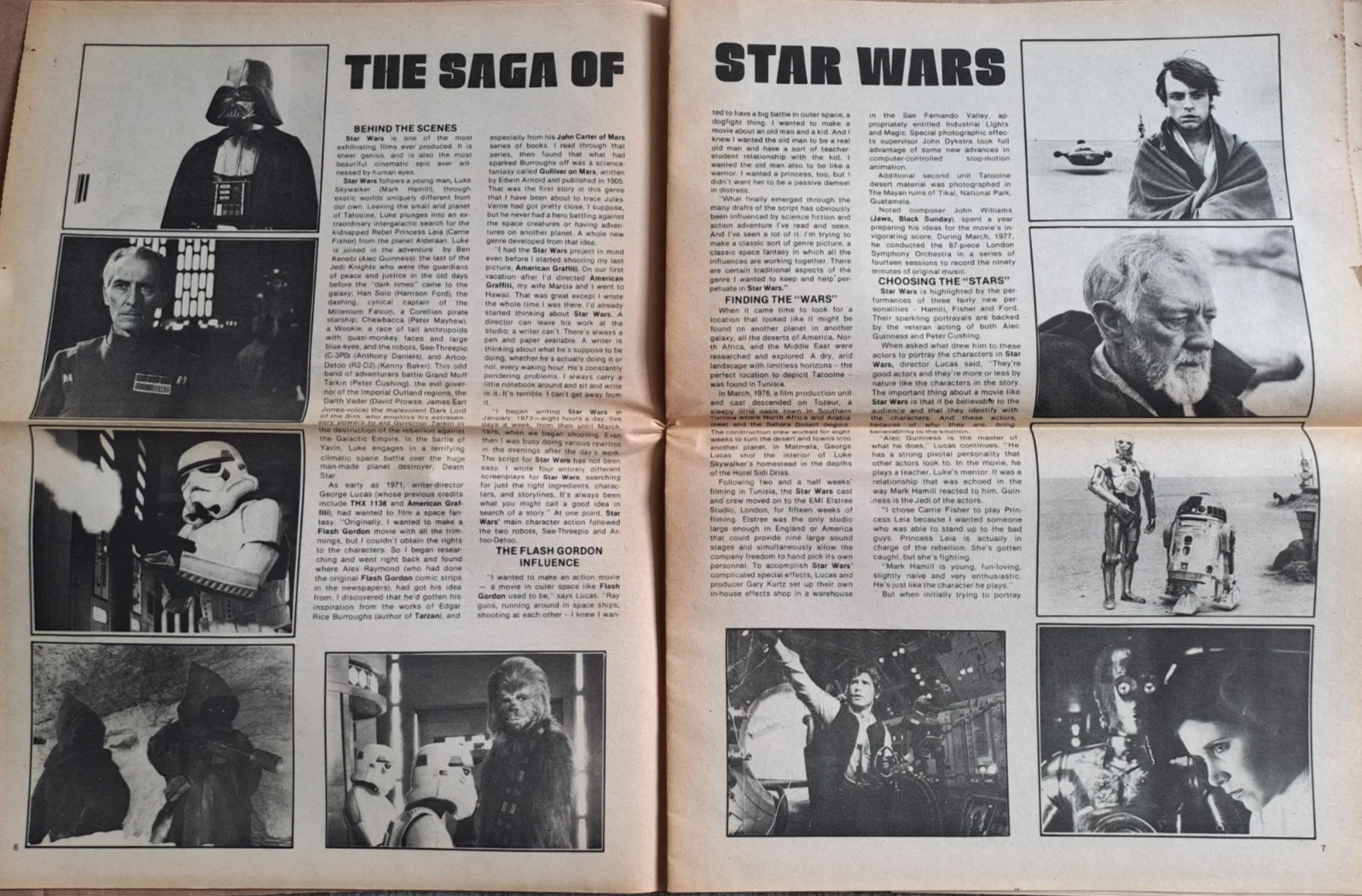 Vintage SF GALORE US newspaper magazine with large STAR WARS spread - Fall 1977, изображение 3