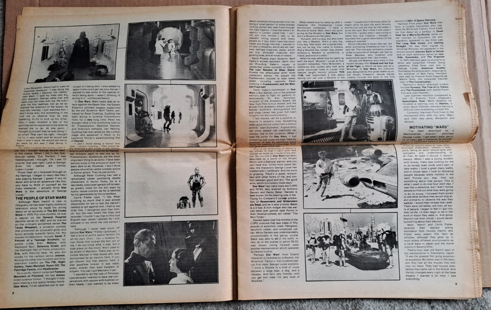 Vintage SF GALORE US newspaper magazine with large STAR WARS spread - Fall 1977, изображение 4