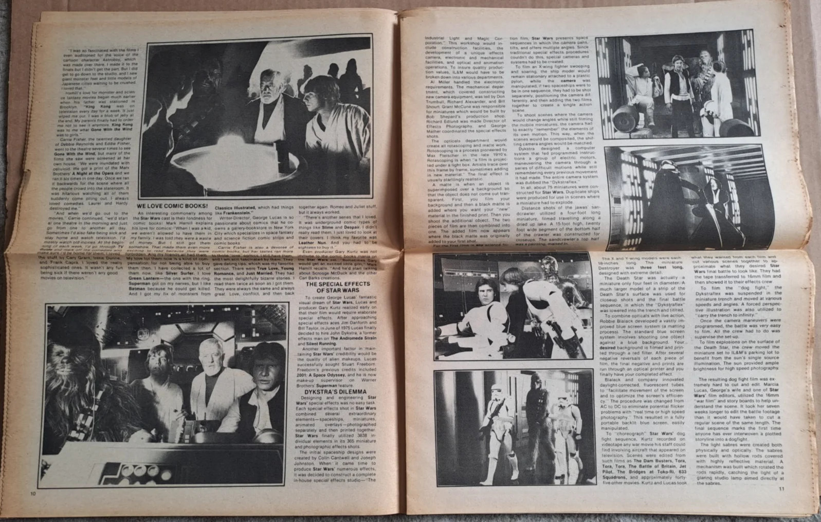 Vintage SF GALORE US newspaper magazine with large STAR WARS spread - Fall 1977, изображение 5