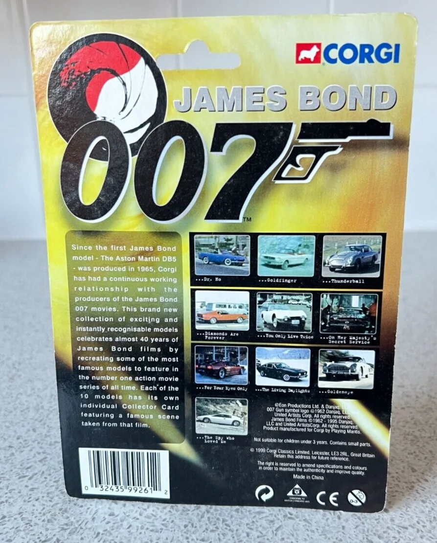 1999 Corgi 99261 James Bond 007 Sunbeam Alpine Dr No 1/64, image 2