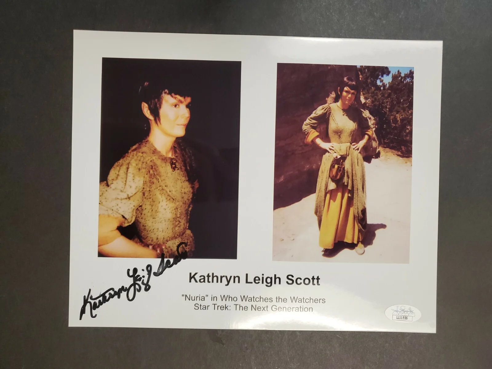Kathryn Leigh Scott — Kathryn Leigh Scott "Nuria" 8x10 SIGNED Photo Star Trek Next Generation JSA COA