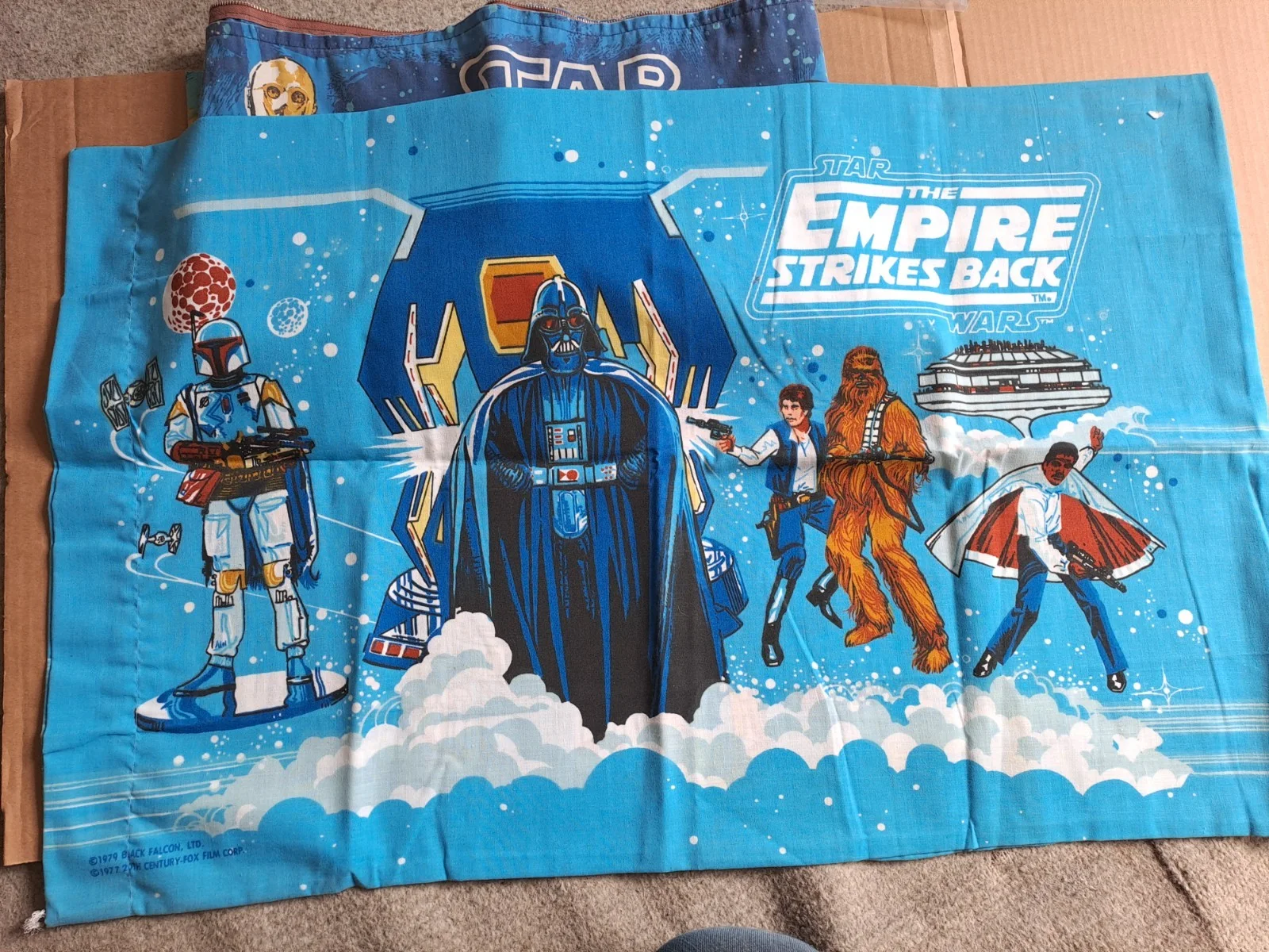 STAR WARS and EMPIRE STRIKES BACK official rare vintage pillow cases., изображение 2