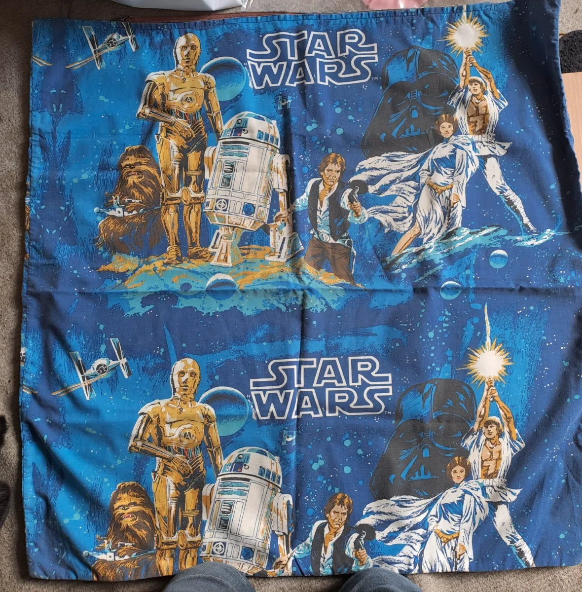 STAR WARS and EMPIRE STRIKES BACK official rare vintage pillow cases., изображение 3