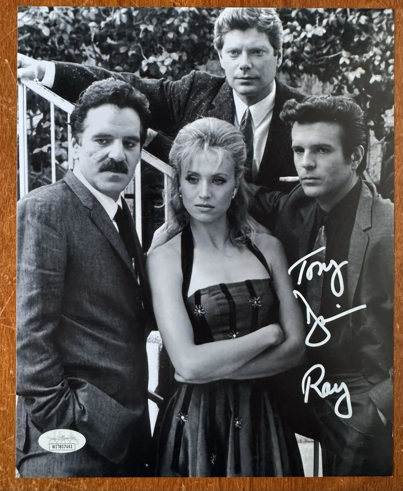 Anthony Denison — Tony Denison signed 8x10 photo Inscribed Crime Story JSA COA