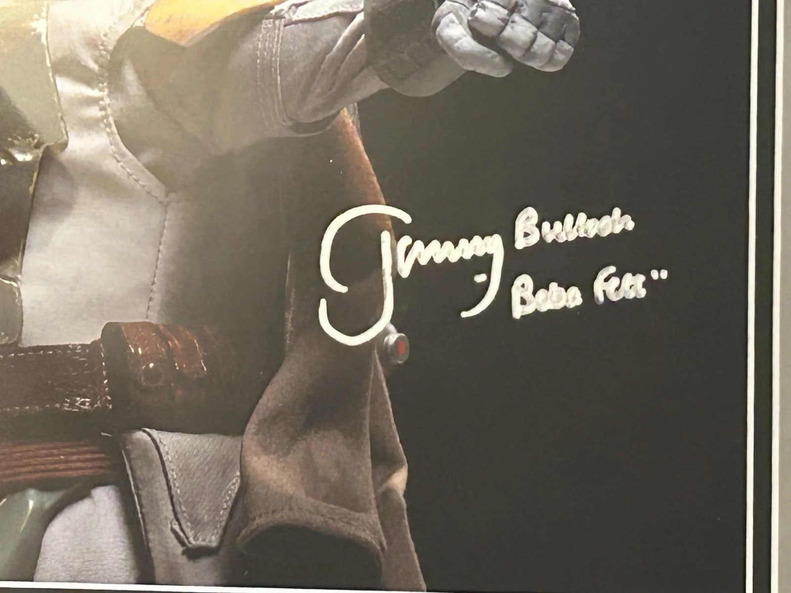 Jeremy Bulloch Signed Star Wars Autographed Boba Fett 18x22 Framed, изображение 2