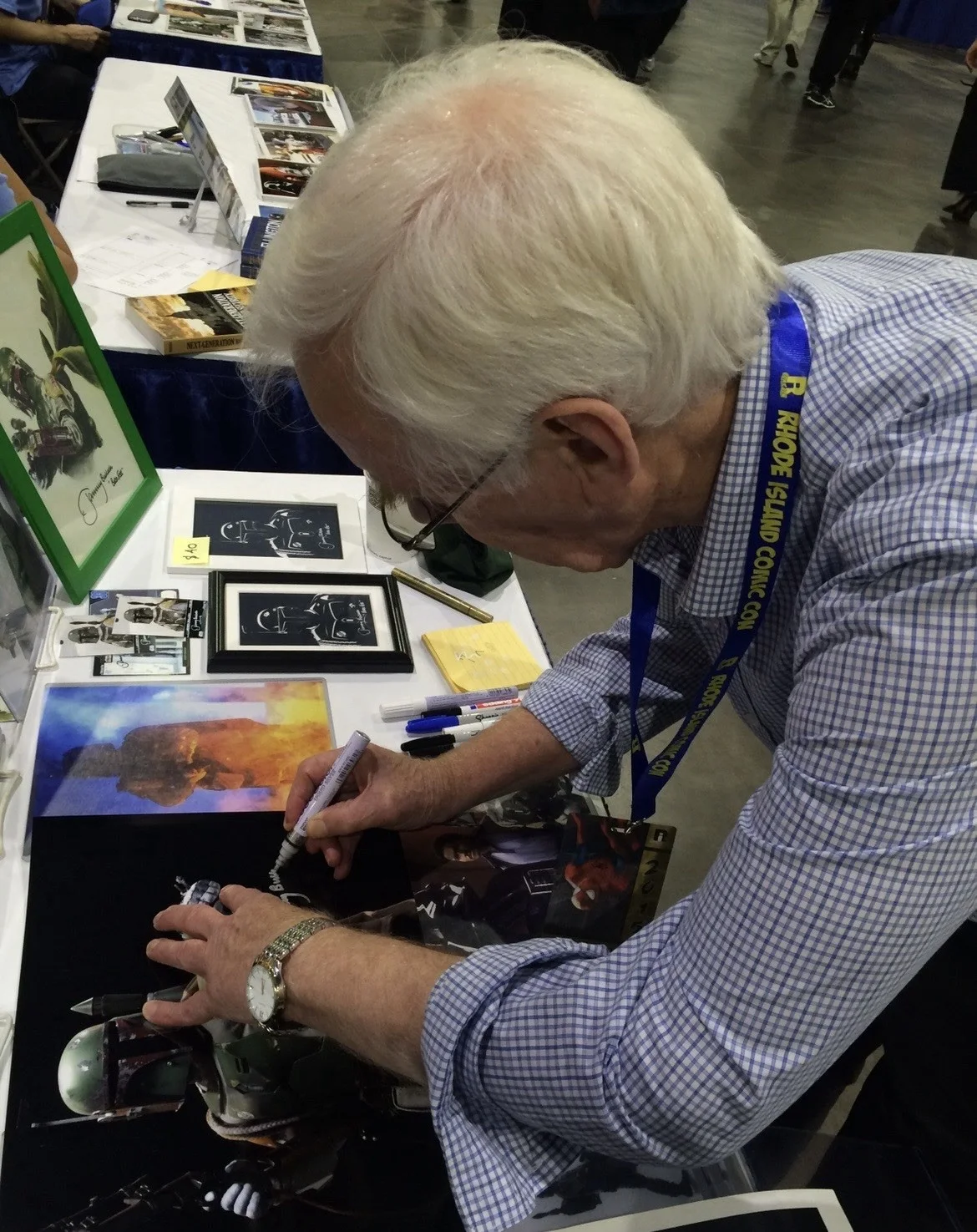 Jeremy Bulloch Signed Star Wars Autographed Boba Fett 18x22 Framed, изображение 3
