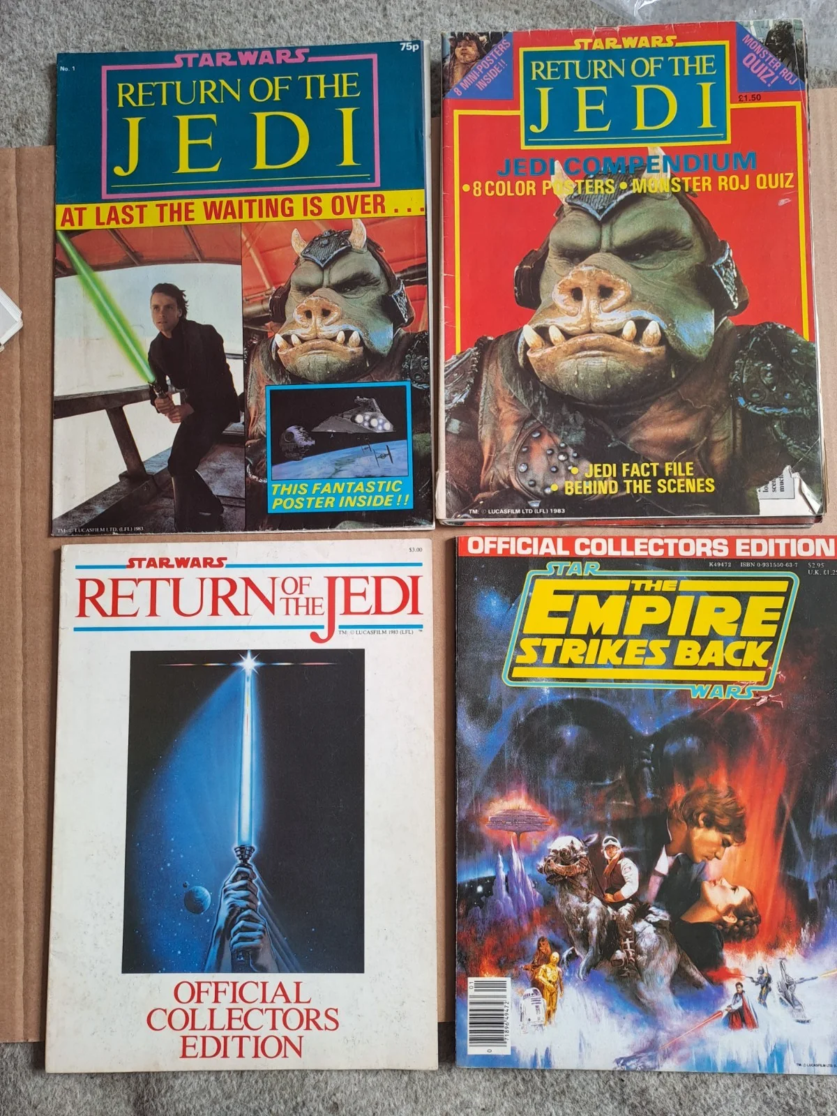 Lots of STAR WARS / EMPIRE / JEDI original magazines and posterbooks, изображение 3