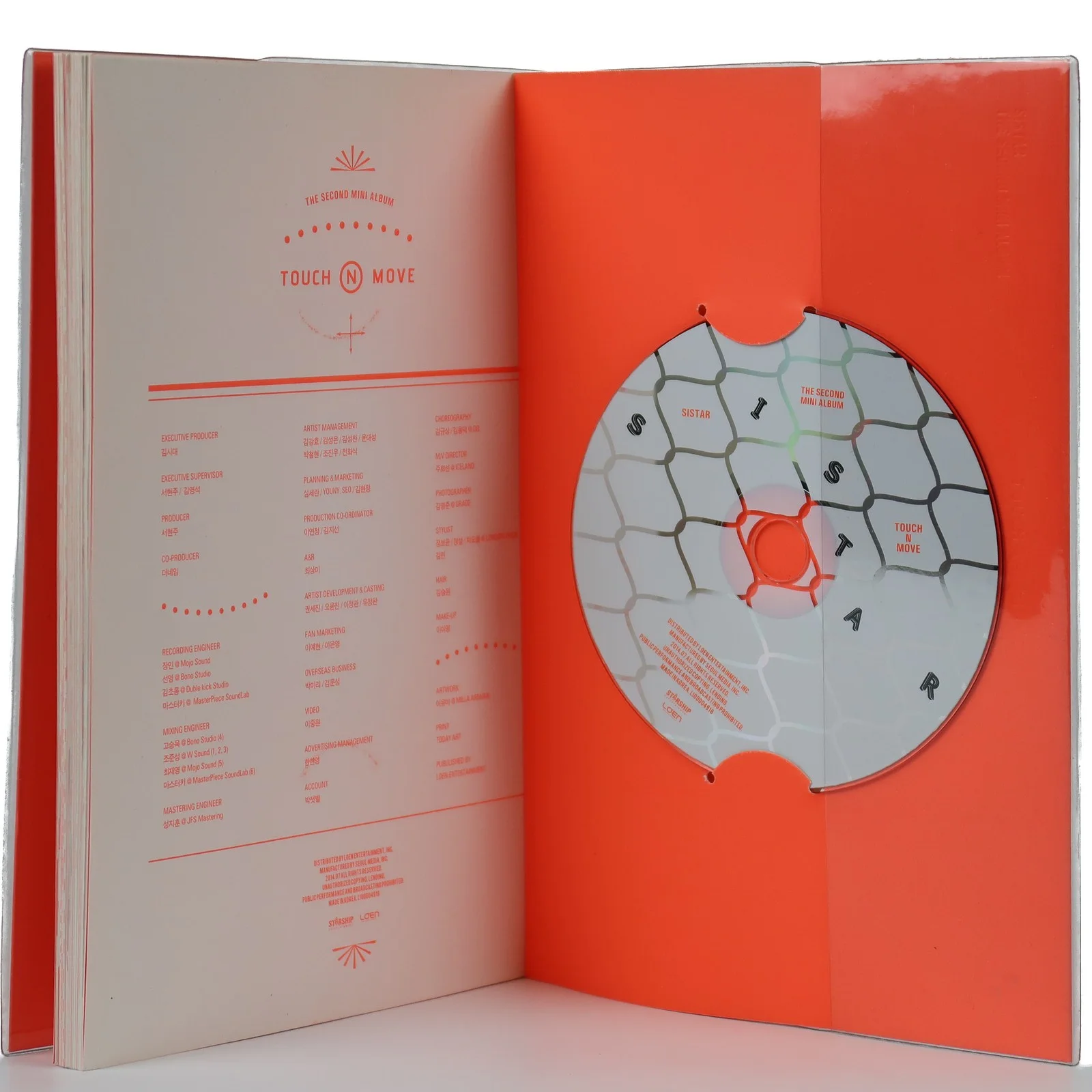 Sistar - Touch N Move 2nd Mini Album Signed Autographed Promo CD 2014, image 3