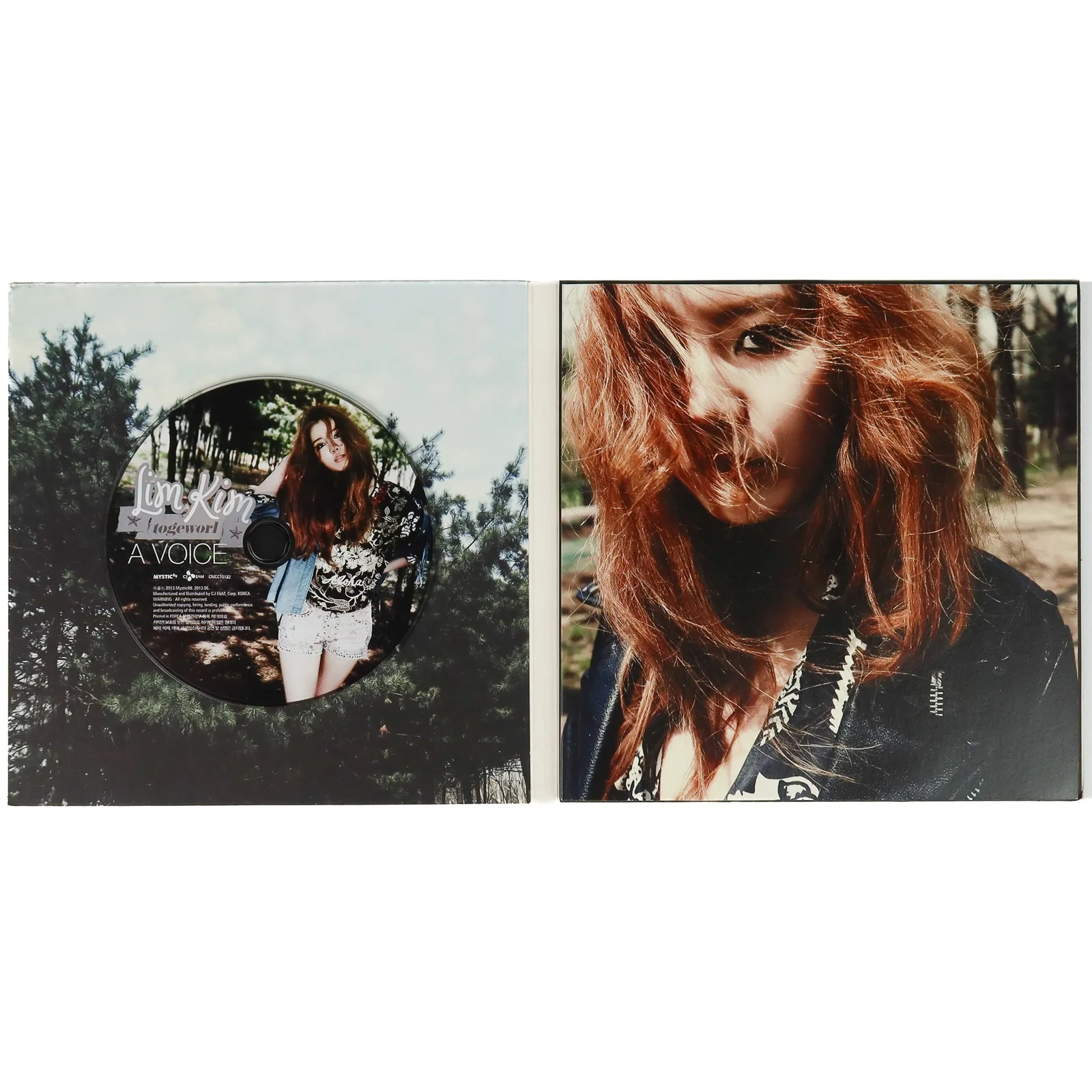 Lim Kim - A Voice 1st Mini Album Signed Promo CD 2013 Togeworl, image 3