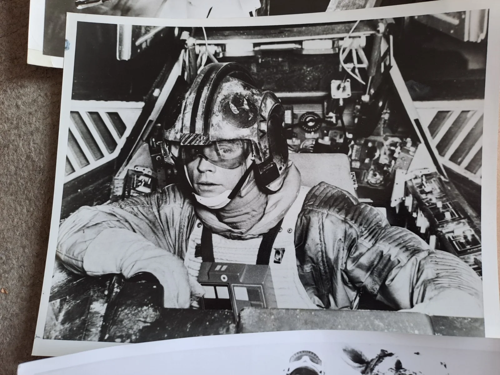 Lot of 7 STAR WARS 8" X 10" B&W photo's Mark Hamill Harrison Ford, Carrie, Lucas, изображение 4