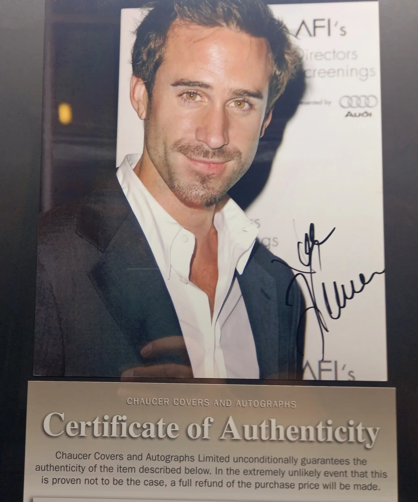Genuine Certified JOSEPH FIENNES Hand Signed Autograph Framed 17"x12" + COA, изображение 2