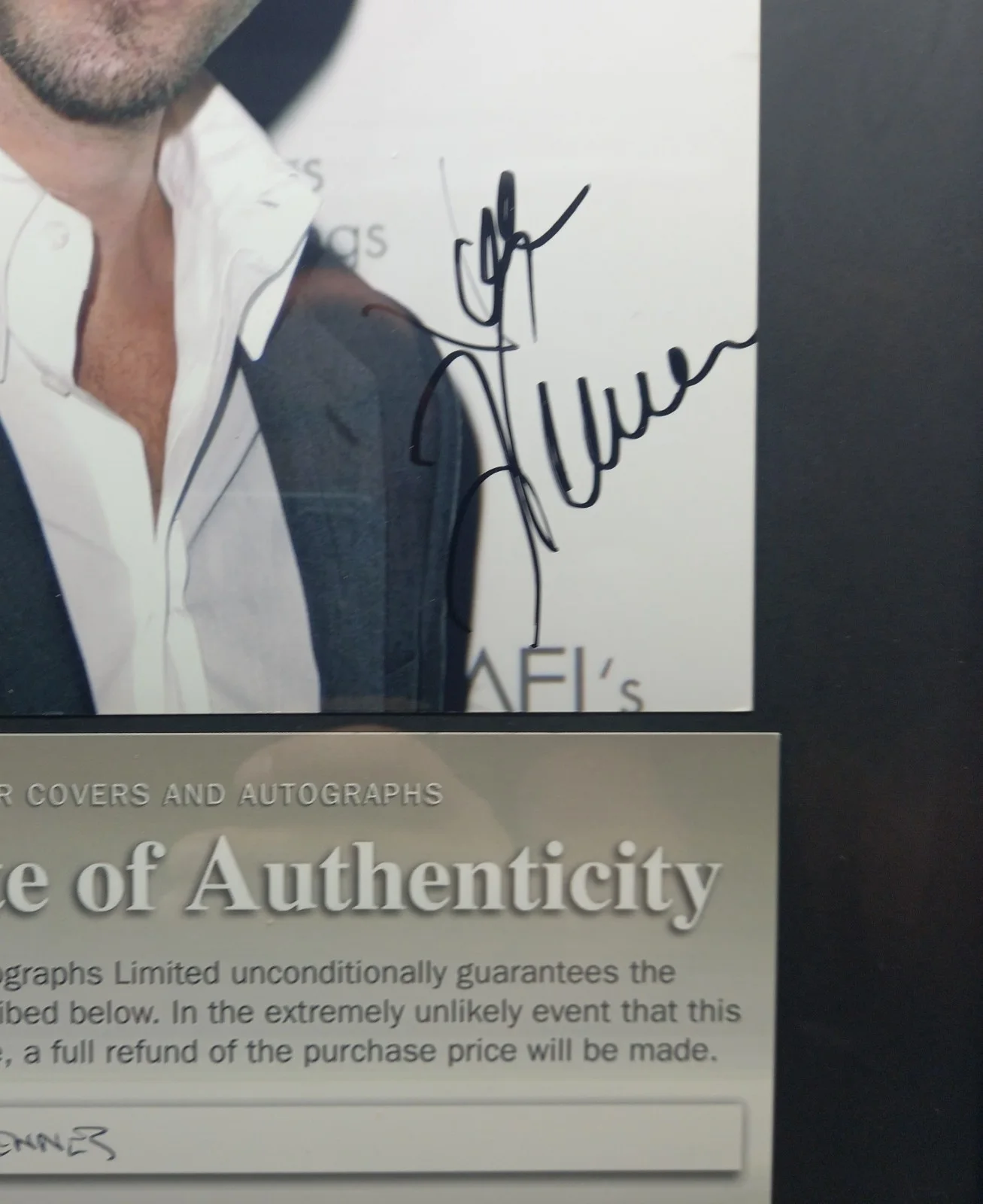 Genuine Certified JOSEPH FIENNES Hand Signed Autograph Framed 17"x12" + COA, изображение 3