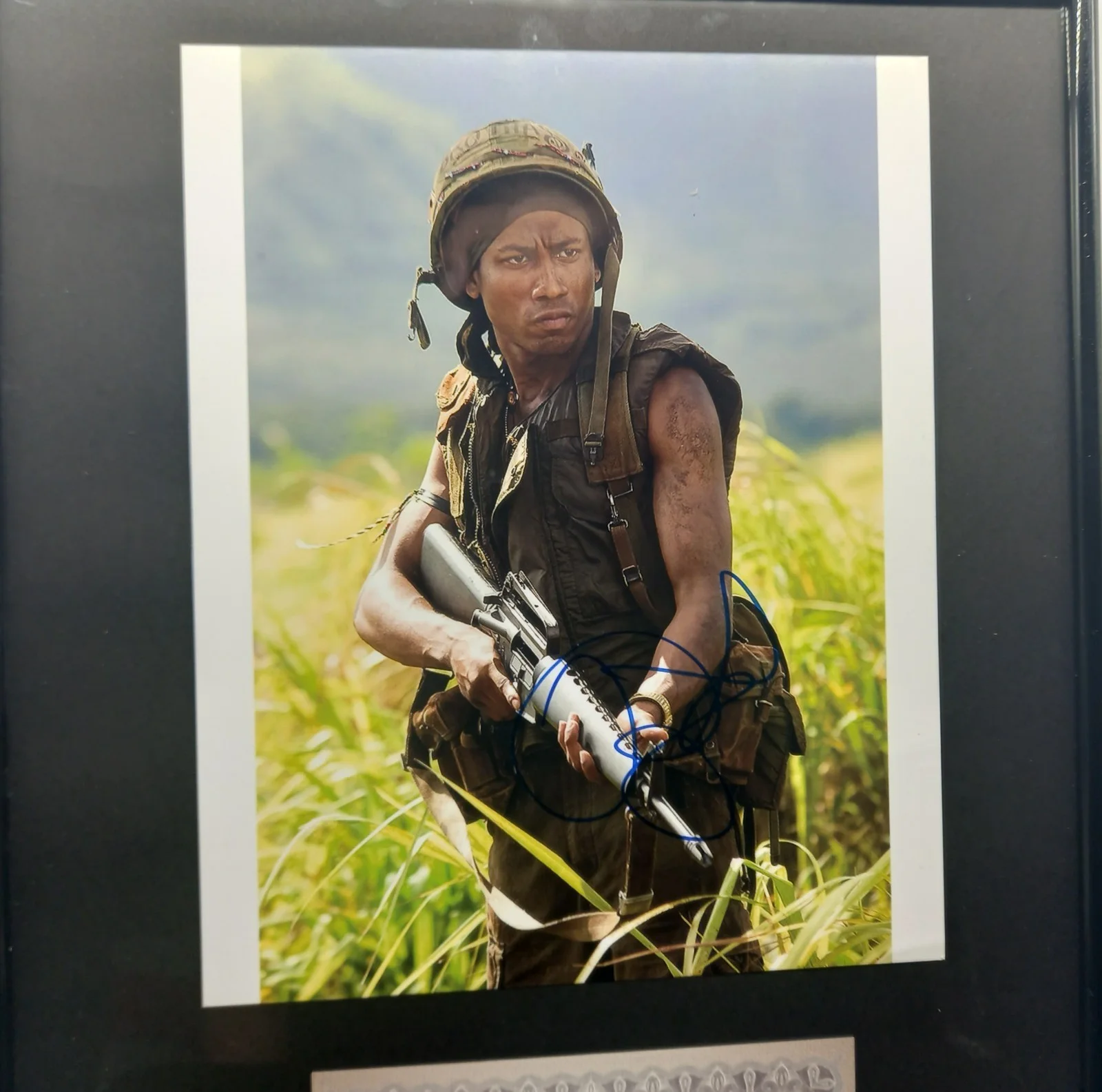 Genuine Certified BRANDON T JACKSON Hand Signed Autographed Framed 17"x12" + COA, image 2