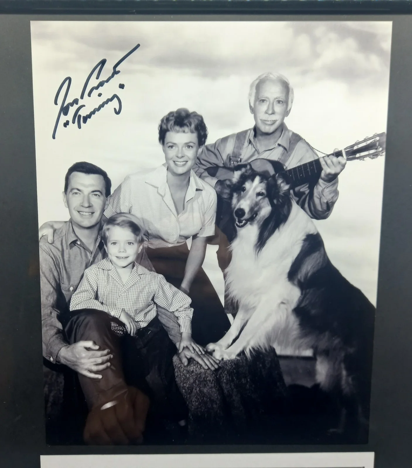 Genuine Certified TV LASSIE Tom Provost Timmy Hand Signed Autograph Framed + COA, изображение 3