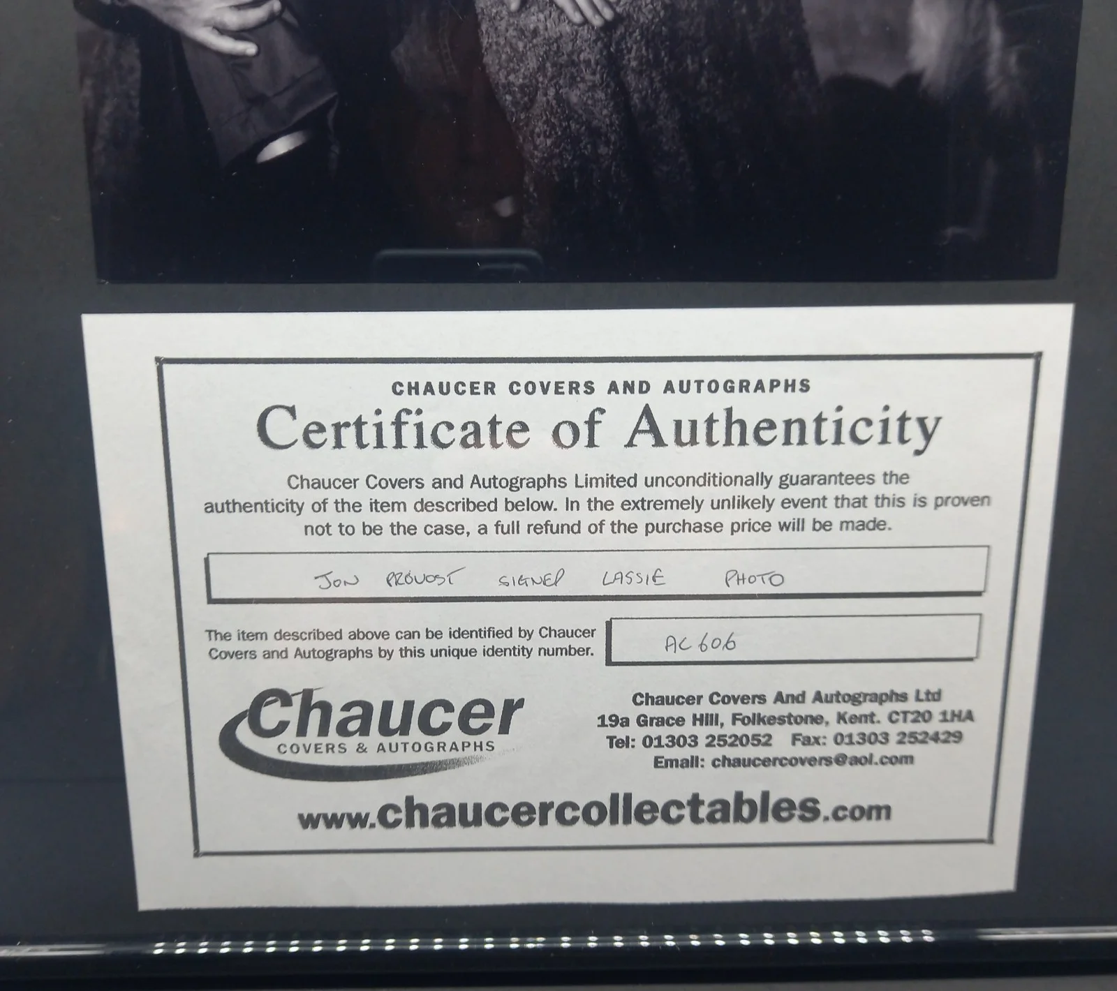 Genuine Certified TV LASSIE Tom Provost Timmy Hand Signed Autograph Framed + COA, изображение 5