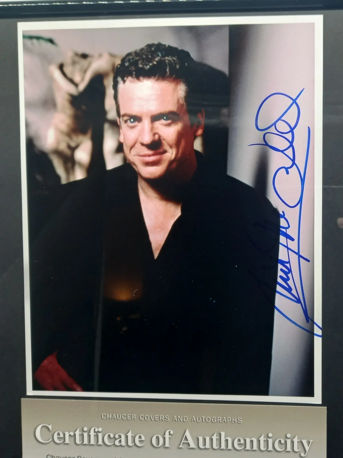 Genuine Certified CHRISTOPHER MCDONALD Signed Autographed Framed 17"x12" + COA, image 2