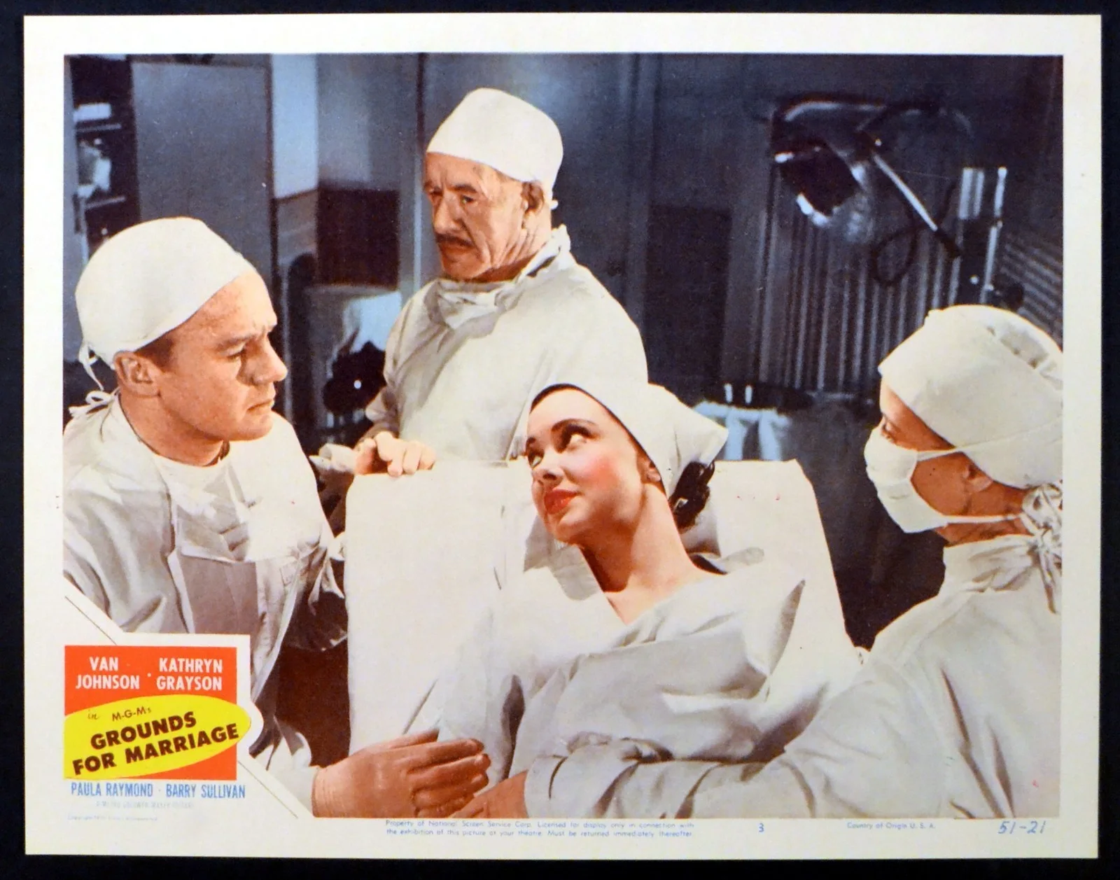 GROUNDS FOR MARRIAGE 1951 Kathryn Grayson, Van Johnson LOBBY SET, image 4