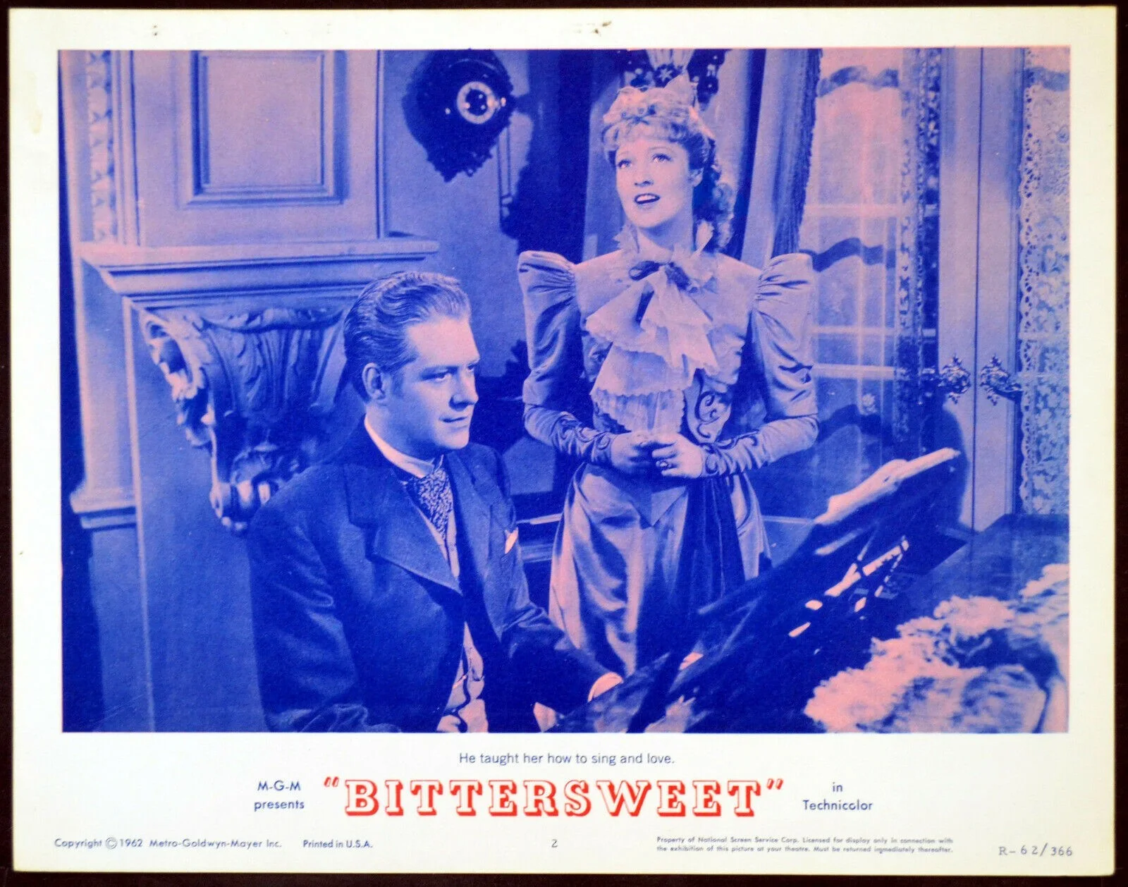 BITTERSWEET 1940 Jeanette MacDonald, Nelson Eddy 7 LOBBY CARDS, image 2