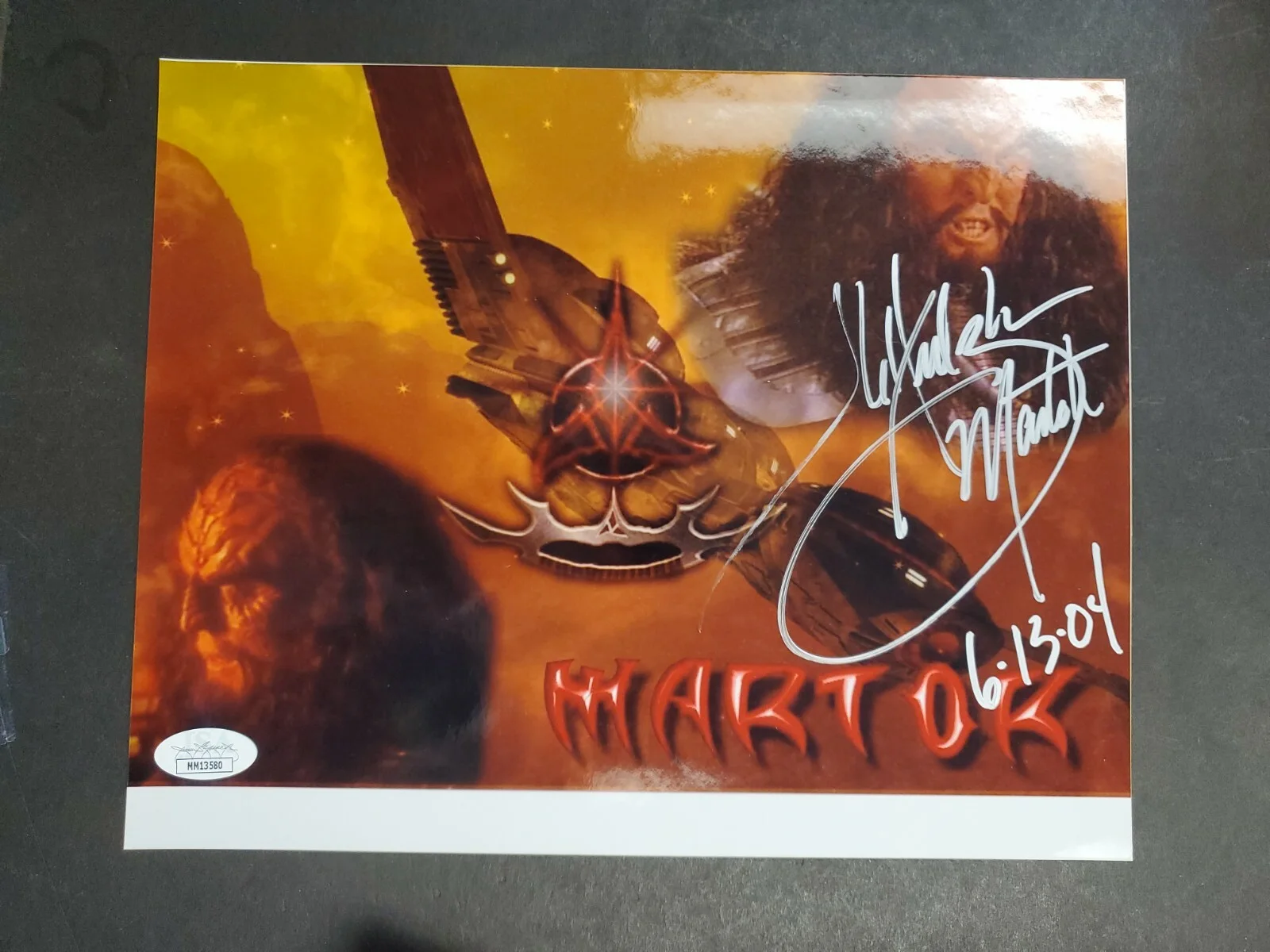 J.G. Hertzler — J.G. HERTZLER 8x10 Picture "Martok" Star Trek Deep Space Nine JSA COA AUTOGRAPH