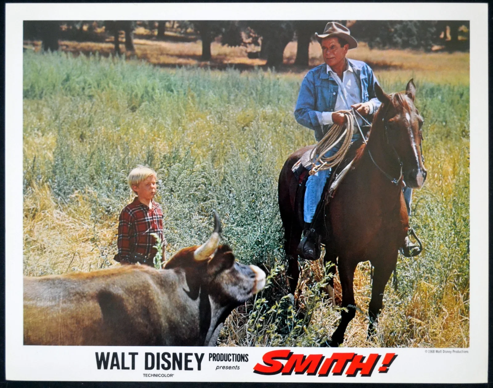 SMITH! 1968 Glenn Ford, Nancy Olson, Dean Jagger 6 LOBBY CARDS, image 2