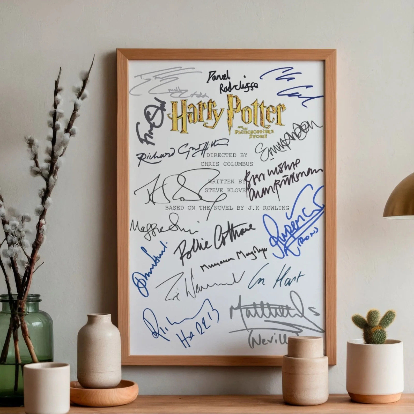 Harry Potter and The Philosopher Stone Inspired Poster A4 Script Style Wall Art, image 2
