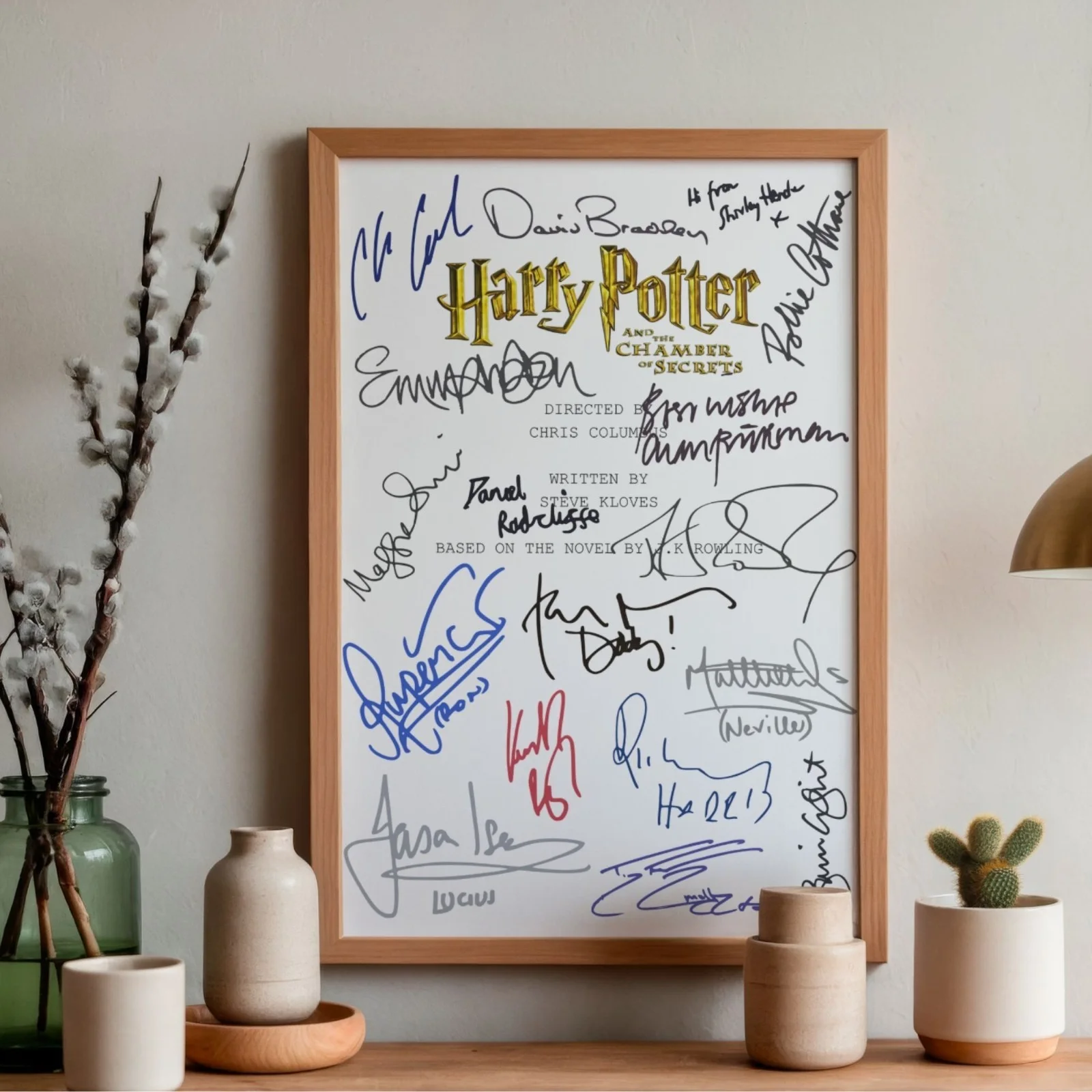 Harry Potter and the Chamber of Secrets Inspired Posted A4 Pre-Printed Autograph, изображение 2