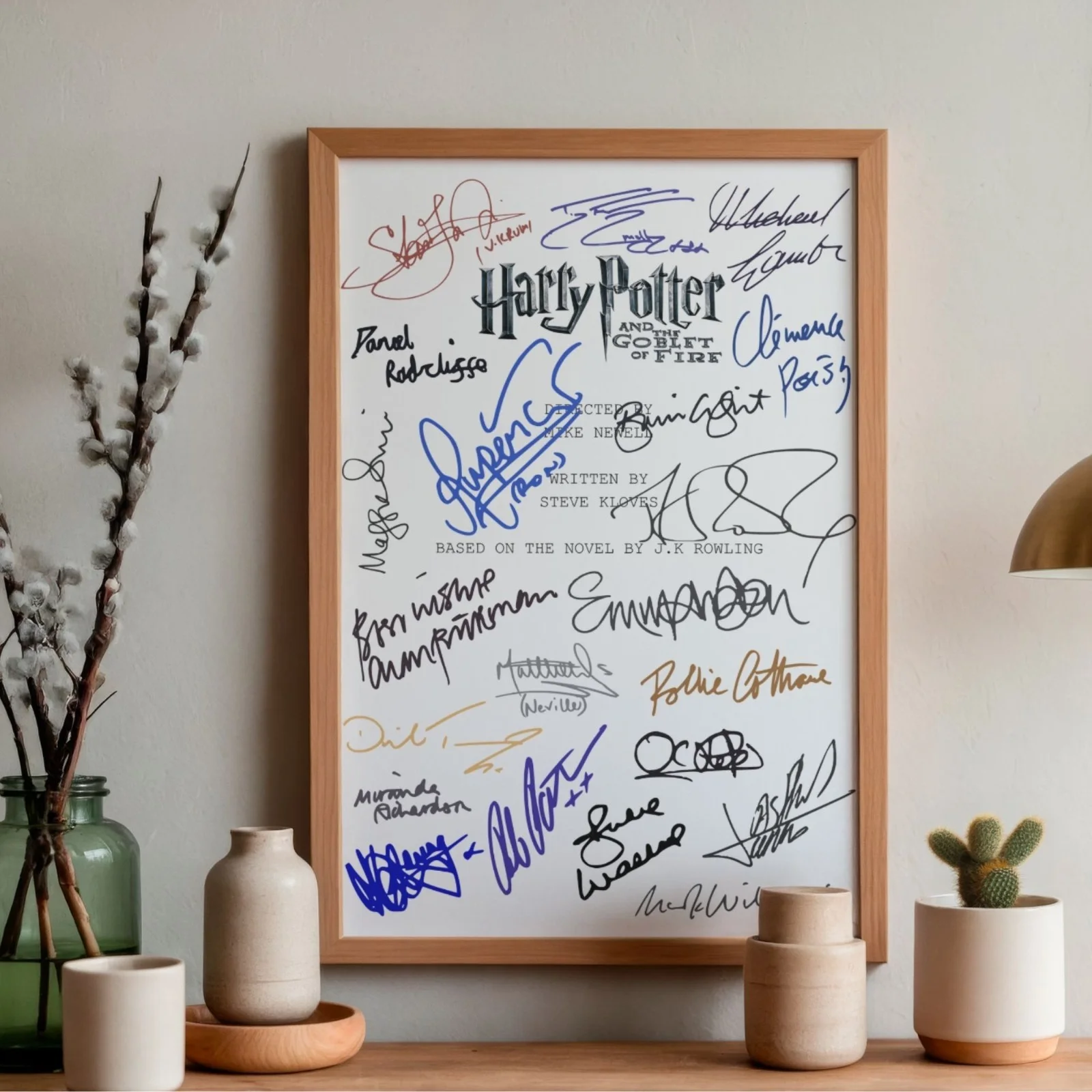 Harry Potter And The Goblet Of Fire Inspired Posted A4 Pre-Printed Signature Art, изображение 2