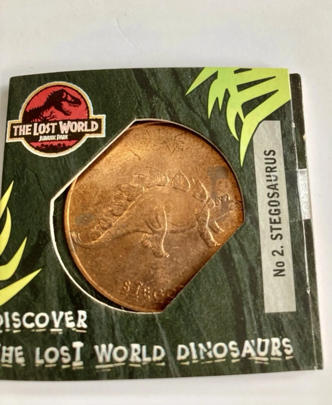 Tetley Jurassic Park the Lost World Coin Set of 5. 1,2,3,4 & 8, изображение 4