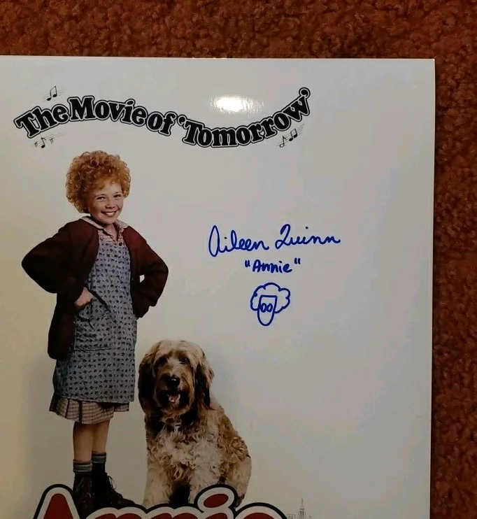 *AILEEN QUINN* 10X13 Annie (1982) Movie Poster Photo Signed Autographed AUTO JSA, изображение 3