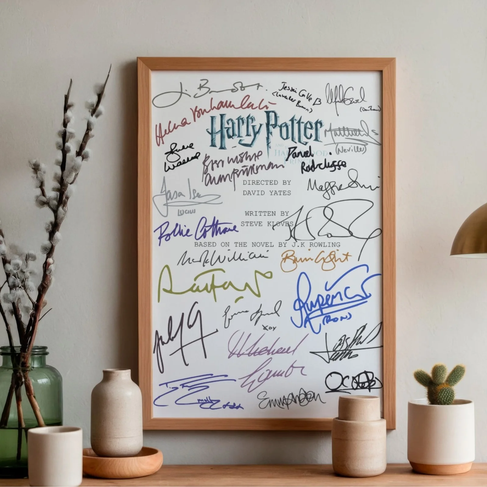 Harry Potter And The Half Blood Prince Inspired Poster A4 Pre-Printed Autograph, image 2