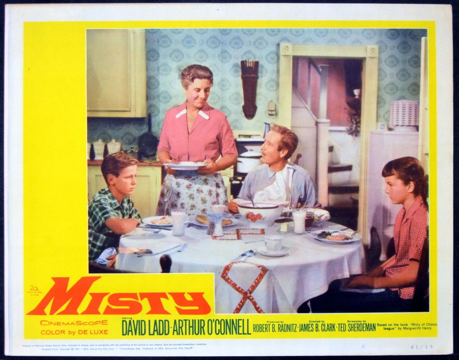 MISTY 1961 David Ladd, Arthur O'Connell, Pam Smith 2 LOBBY CARDS, image 2