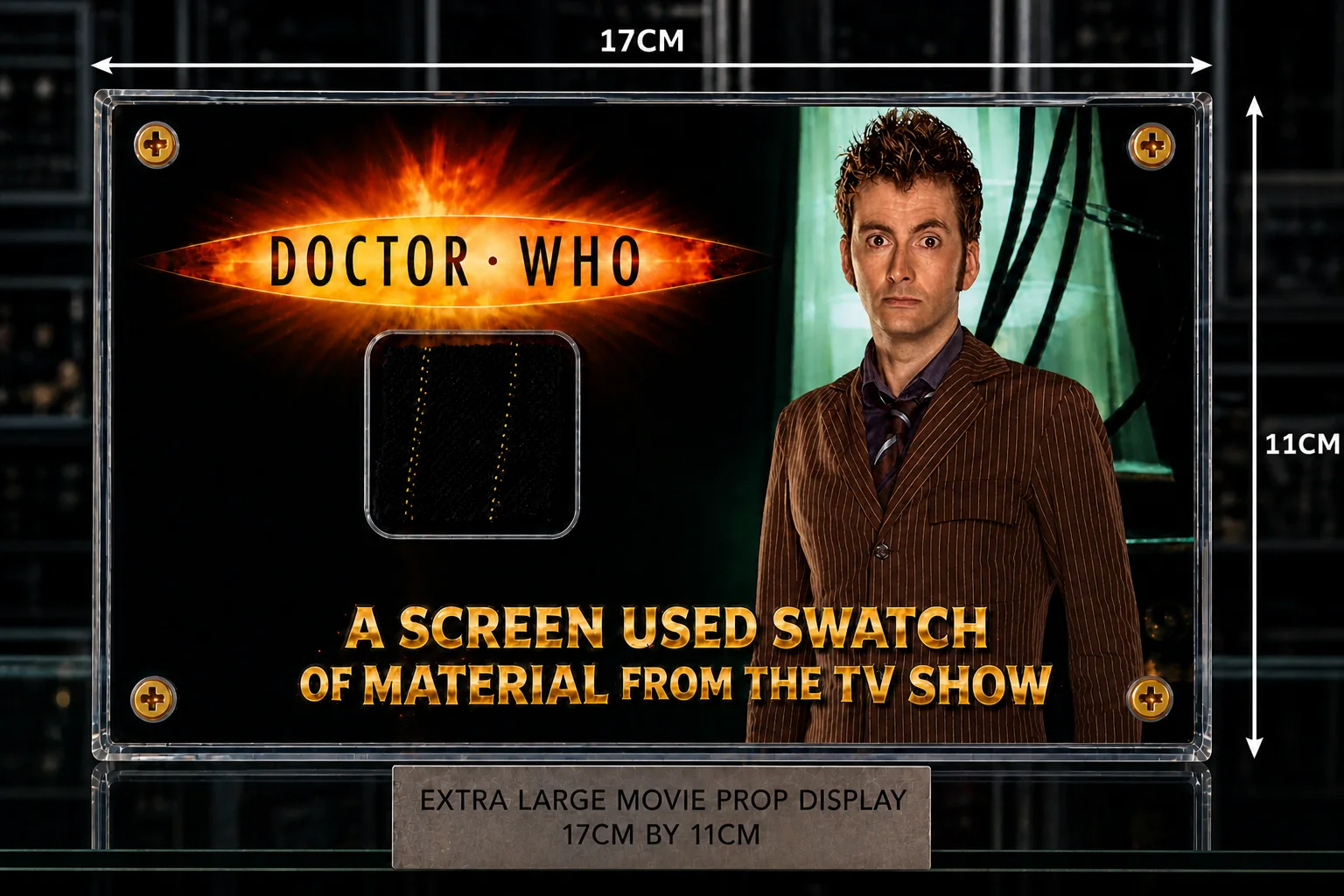 XL Doctor Who Screen-Used Material David Tennant – Authentic TV Memorabilia COA, image 4
