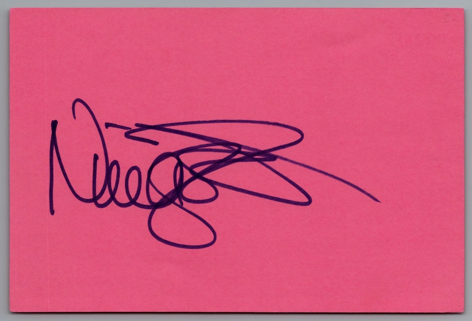Nina Foch — Nina Foch Signed 4x6 Index Card Executive Suite Autographed