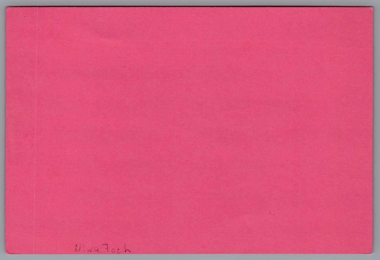 Nina Foch — Nina Foch Signed 4x6 Index Card Executive Suite Autographed, изображение 2