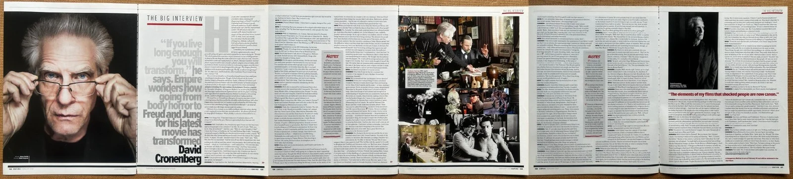 DAVID CRONENBERG - 2012 full page UK magazine poster, image 2