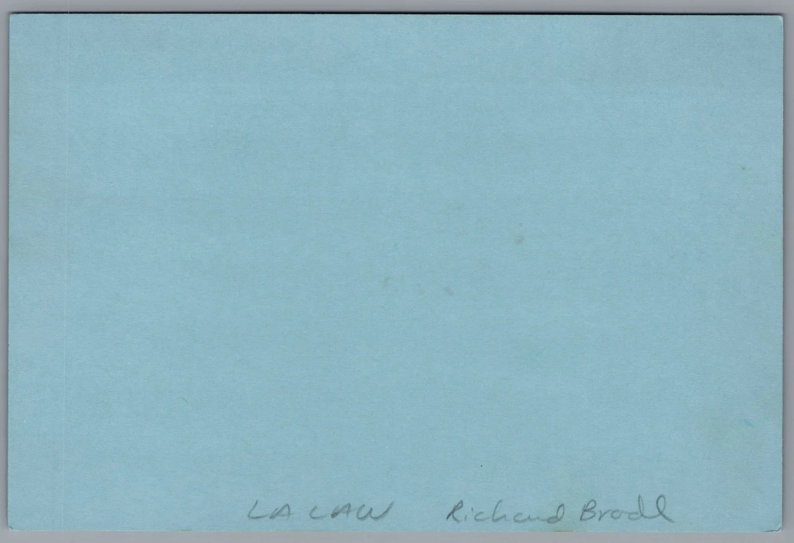 Richard Brooks — Richard Brooks Signed 4x6 Index Card Law & Order Autographed, изображение 2