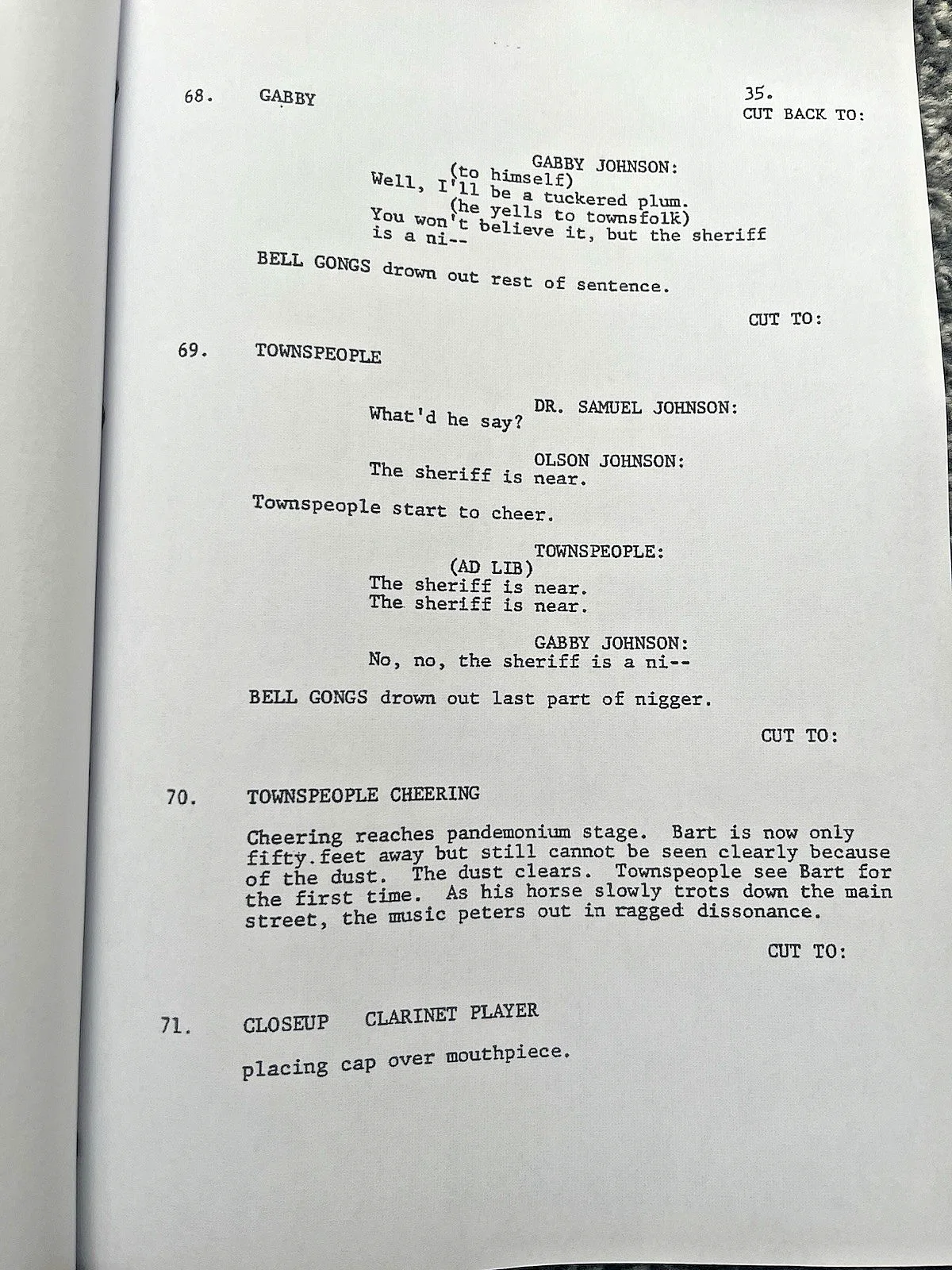 Blazing Saddles Film Screenplay / Script. Gene Wilder, Mel Brooks., image 2
